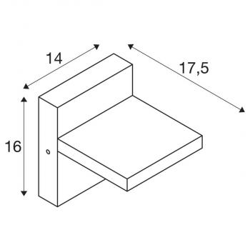 SLV ABRIDOR SENSOR, Outdoor LED Wandaufbauleuchte IP55 3000/4000K, anthrazit (1002990)