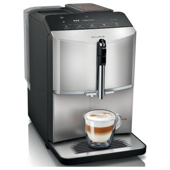 ARDEBO.de Siemens TF303E07 Kaffeevollautomat 1300 W, automatisches Reinigungssystem, Inox silver metallic