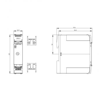 Siemens Zeitrelais elektronisch, Y-D-Funkt., Zeitbereich 3-60s (3RP25761NW30)