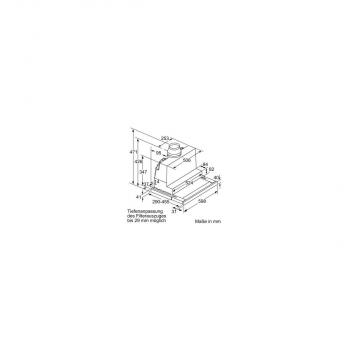 Siemens LI67SA671 EEK: A Flachschirmhaube, 60cm breit, Ab-/Umluft, Dimm-Funktion, Edelstahl