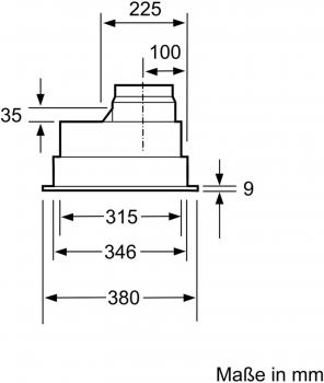 Siemens LB75565 iQ300 EEK: C Lüfterbaustein, 75 cm breit, Ab-/Umluft, silbermetallic