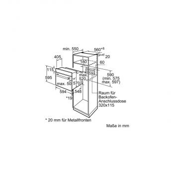 Siemens HB113FBS1 iQ100 EEK: A Einbaubackofen, 60 cm breit, 66 L, 3D-Heißluft Plus, Schnellaufheizung, Edelstahl