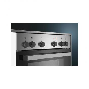 Siemens EQ110KA2EE Einbauherd-Set mit Glaskeramikkochfeld (EA64RGNA1E+HE010FBR1), 60cm breit, 66L, Schnellaufheizung, Umluft-Grill-System, Edelstahl