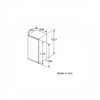 Siemens KI41FADE0 iQ700 Einbaukühlschrank, Nischenhöhe: 122,5cm, 187L, Festtürtechnik, superCooling, hyperFresh