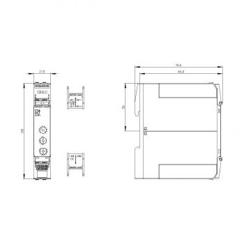 Siemens 3RP2505-1AW30 Zeitrelais, Multifunktion, 1 Wechsler, 13 Funktionen, 7 Zeitbereiche