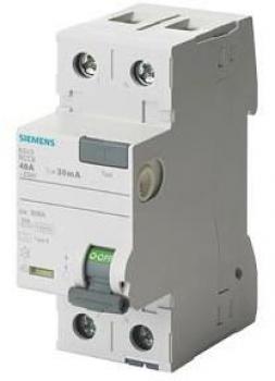 ARDEBO.de Siemens 5SV3314-6 FI-Schutzschalter, 2-polig, Typ A, 40A, 30mA, 230 V