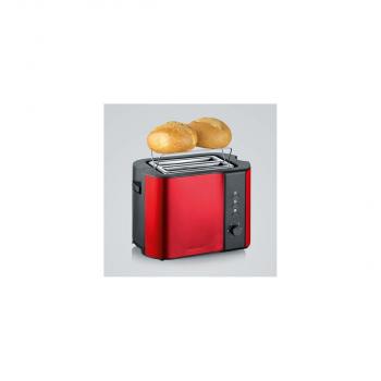 Severin AT 2217 Automatik-Toaster, 800W, Aufwärmstufe, Defroster-Stufe, rot-metallic