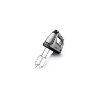 Severin HM 3832 Handmixer, 400W, 5 Geschwindigkeitsstufen, Turbo-Stufe, grau metallic-schwarz/Edelstahl