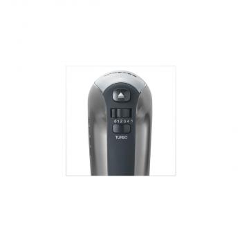 Severin HM 3832 Handmixer, 400W, 5 Geschwindigkeitsstufen, Turbo-Stufe, grau metallic-schwarz/Edelstahl