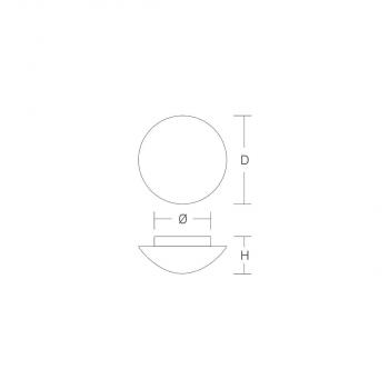 RZB Decken- und Wandleuchte Flat Basic, 60W, 490lm, weiß (211005.002)