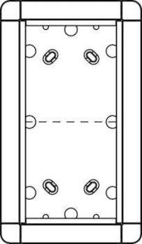ARDEBO.de Ritto Aufputzrahmen, 2 Modulplätze, silber (1883220)