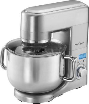 ARDEBO.de ProfiCook PC-KM 1096 Multi-Küchenmaschine, 1500 W, 8 Stufen, silber