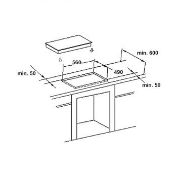 PKM BIC4-2KB GKU IX2 EEK: A Einbau Herdset mit Glaskeramikkochfeld, 59 cm breit, 54 L , Restwärmeanzeige, Vollglasinnentüre, 3 Glasschichten, Gehäusekühlung, Tropfschale, Grillrost