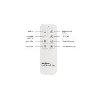 Paul Neuhaus LED-Deckenleuchte, holz, CCT, Fernbedienung, Innenleuchte, 36W, 4320lm (8330-79)