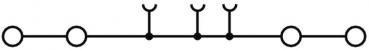 Weidmüller A4C 1,5 BL Durchgangs-Reihenklemme, PUSH IN, 1.5 mm², 500 V, 17.5 A, blau