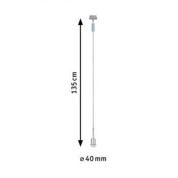 Paulmann URail Pendel DecoSystems, E14, 20W, chrom matt (96969)