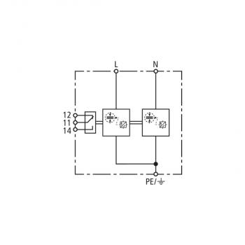 Dehn DEHNshield TN FM DSH TN 255 FM, 2-polig, Typ 1+2 (941205)