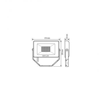 Esylux EL10810718 LED Strahler OFL BASIC LED 30W, 3000lm, 4000K, IP65, weiß