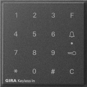 ARDEBO.de Gira 851367 Aufsatz Codetastatur Keyless In, TX_44, anthrazit