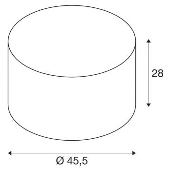 SLV FENDA, Leuchtenschirm, Ø70cm, weiß (1000579)