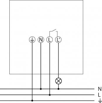 Theben theLuxa S150 WH Bewegungsmelder, PIR, 5 - 1000 lx, 2300 Watt, weiß (1010500)