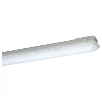 ARDEBO.de Schuch 163020018 LED-Feuchtraum-Wannenleuchte, 28W, 4160lm, 149lm/W, SKI, IP65, grau