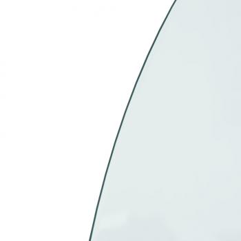 Funkenschutzplatte Glas Halbrund 800x600 mm