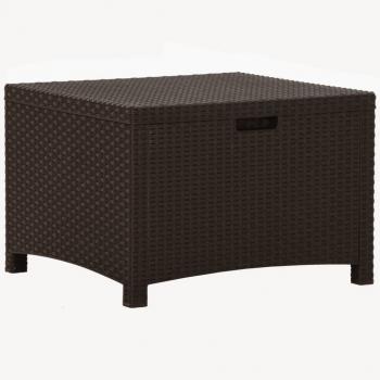 Garten-Aufbewahrungsbox 60x54x41 cm PP Rattan Braun