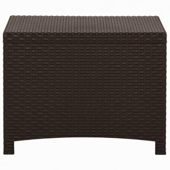 Garten-Aufbewahrungsbox 60x54x41 cm PP Rattan Braun