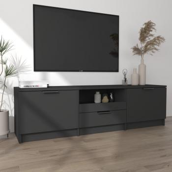 TV-Schrank Schwarz 140x35x40 cm Holzwerkstoff