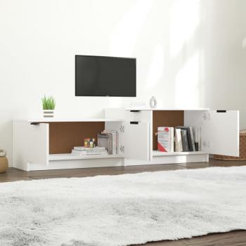 TV-Schrank Weiß 158,5x36x45 cm Holzwerkstoff