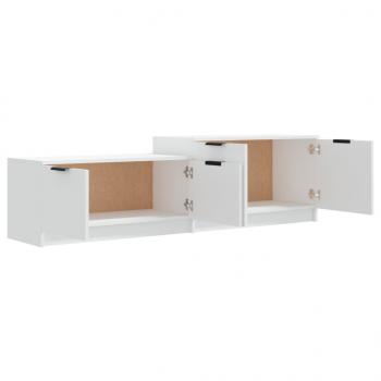 TV-Schrank Weiß 158,5x36x45 cm Holzwerkstoff