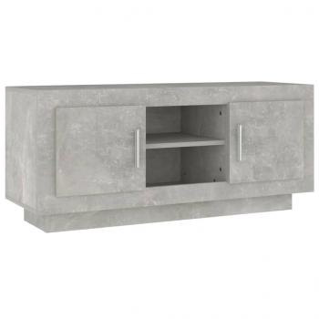 TV-Schrank Betongrau 102x35x45 cm Holzwerkstoff