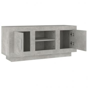 TV-Schrank Betongrau 102x35x45 cm Holzwerkstoff