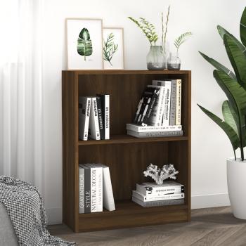 ARDEBO.de - Bücherregal Braun Eichen-Optik 60x24x76 cm Holzwerkstoff