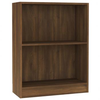 Bücherregal Braun Eichen-Optik 60x24x76 cm Holzwerkstoff