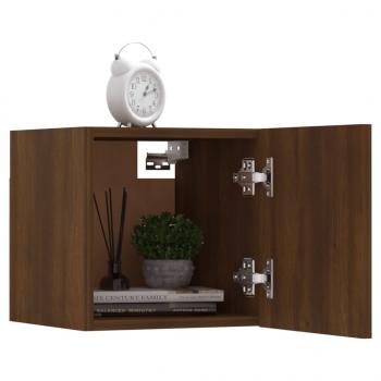 TV-Wandschrank Braun Eiche 30,5x30x30 cm