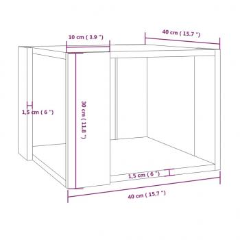 Couchtisch Grau Sonoma 40x40x30 cm Holzwerkstoff