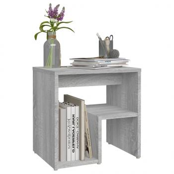 Nachttische 2 Stk. Grau Sonoma 40x30x40 cm Holzwerkstoff