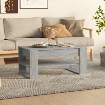 ARDEBO.de - Couchtisch Grau Sonoma 102x55x45 cm Holzwerkstoff