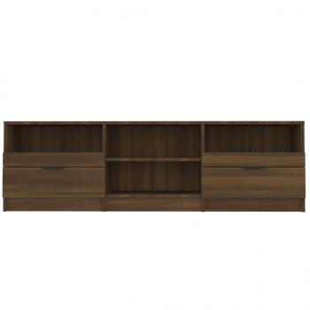 TV-Schrank Braun Eichen-Optik 150x33,5x45 cm Holzwerkstoff