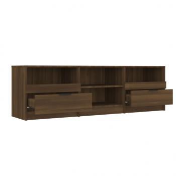 TV-Schrank Braun Eichen-Optik 150x33,5x45 cm Holzwerkstoff