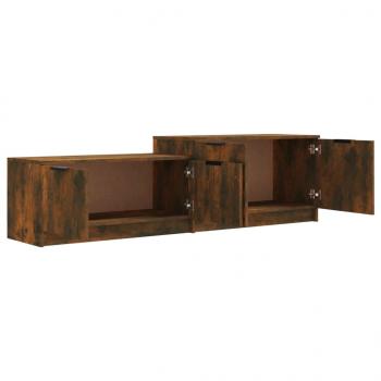 TV-Schrank Räuchereiche 158,5x36x45 cm Holzwerkstoff