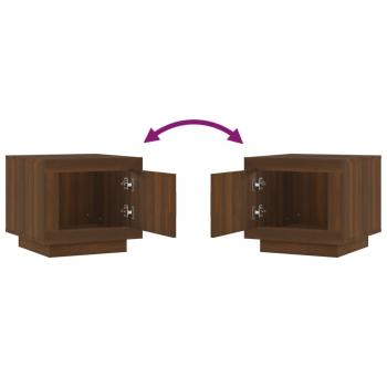 Couchtisch Braun Eichen-Optik 51x50x45 cm Holzwerkstoff