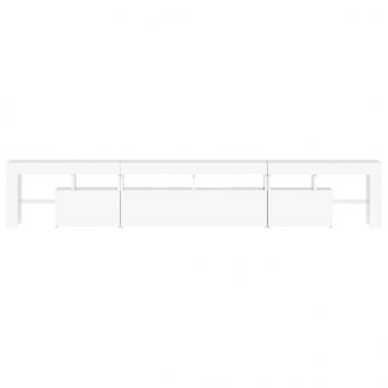 TV-Schrank mit LED-Leuchten Weiß 230x36,5x40 cm