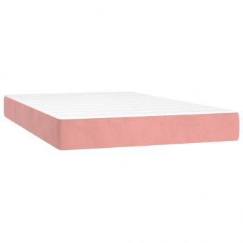 Boxspringbett mit Matratze Rosa 120x200 cm Samt