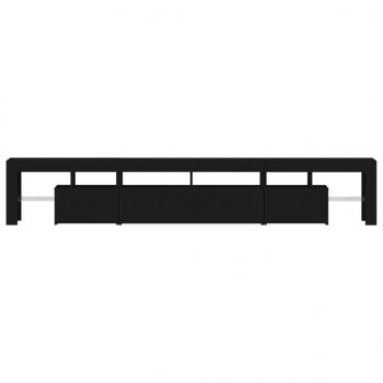 TV-Schrank mit LED-Leuchten Schwarz 230x36,5x40 cm