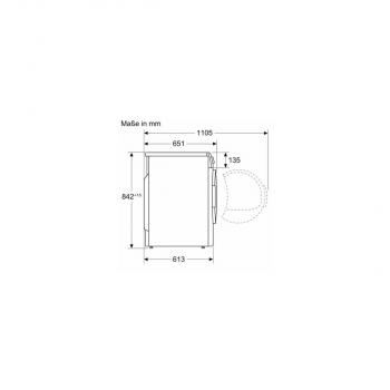 Bosch WQB235B40 Serie 8 8 kg A+++ Wärmepumpentrockner, 60 cm breit, Innenbeleuchtung, Auto Dry, Reversierfunktion, Nachlegefunktion, Home Connect, weiß