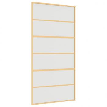 Schiebetür Golden 102,5x205 cm Matt ESG-Glas und Aluminium