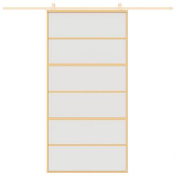 Schiebetür Golden 102,5x205 cm Matt ESG-Glas und Aluminium